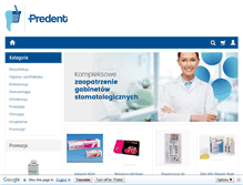 Tablet Screenshot of predent.pl